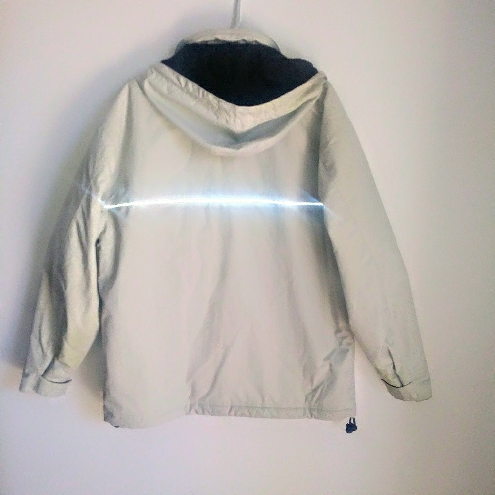 GAP OUTERWEAR JACKET HOODIE.SIZE MEDIUM COLOR CREA - Picture 4 of 7